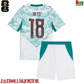 Portugal Pedro Neto #18 Borta Kläder Barn VM 2026 Kortärmad (+ Korta byxor)